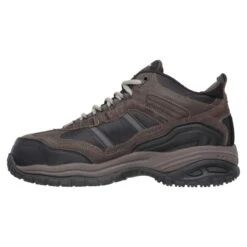 SKECHERS Men's Work Relaxed Fit: Soft Stride - Canopy Composite Toe Shoes -Iron Stride Men Shop 1365724 201 alt4