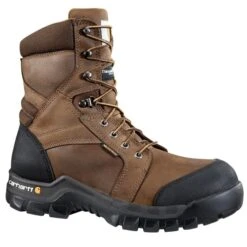 CARHARTT Men's 8-Inch Rugged Flex Insulated Work Boots, Wide