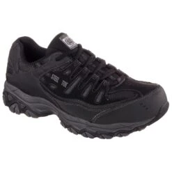 SKECHERS Men's Work Relaxed Fit: Crankton Steel Toe Work Shoes