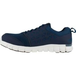 REEBOK WORK Men's Sublite Cushion Work Alloy Toe Work Shoes, Navy, Wide -Iron Stride Men Shop 2033625 402 alt2