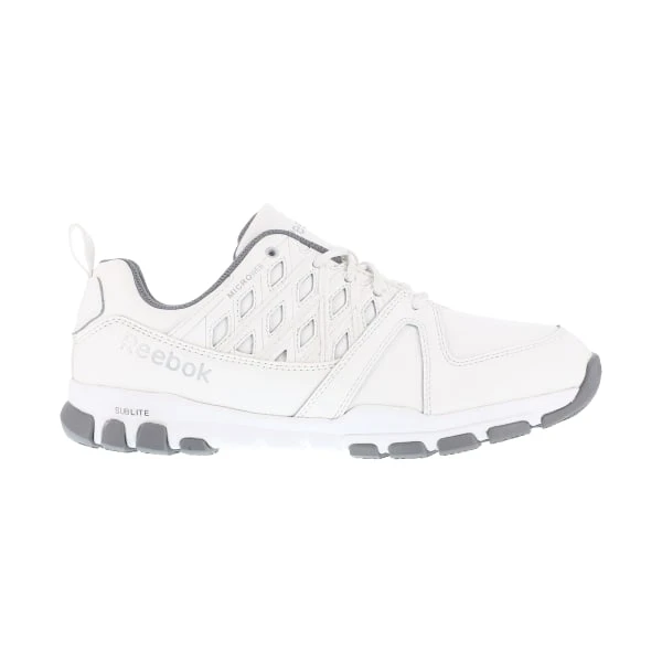 REEBOK WORK Men's Sublite Work Soft Toe Sneakers, White 5 REEBOK WORK Men's Sublite Work Soft Toe Sneakers, White - Image 5
