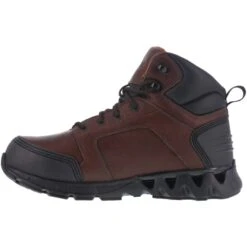 REEBOK WORK Men's Zigkick Carbon Toe Hiking Boots, Dark Brown -Iron Stride Men Shop 2033666 201 alt2