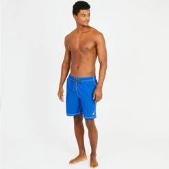 NAUTICA Men's Quick-Dry Signature Swim Trunks -Iron Stride Men Shop 2037302 404 alt2