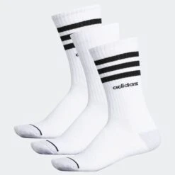 ADIDAS Men's Cushioned Color Crew Socks, 3-Pack -Iron Stride Men Shop 2040944 101 alt2