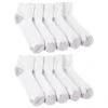 HANES Men's Ultimate Quarter Socks, 10-Pack