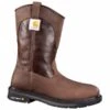 CARHARTT Men's 11-Inch Safety Toe, Square Toe Wellington Boots, Brown