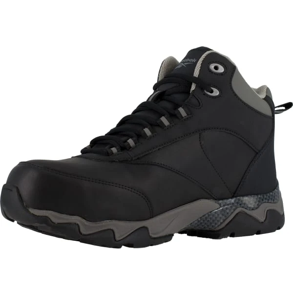 REEBOK WORK Men's Beamer Composite Toe Internal Met Guard Waterproof Athletic Hiker, Black/Grey 4 REEBOK WORK Men's Beamer Composite Toe Internal Met Guard Waterproof Athletic Hiker, Black/Grey - Image 4