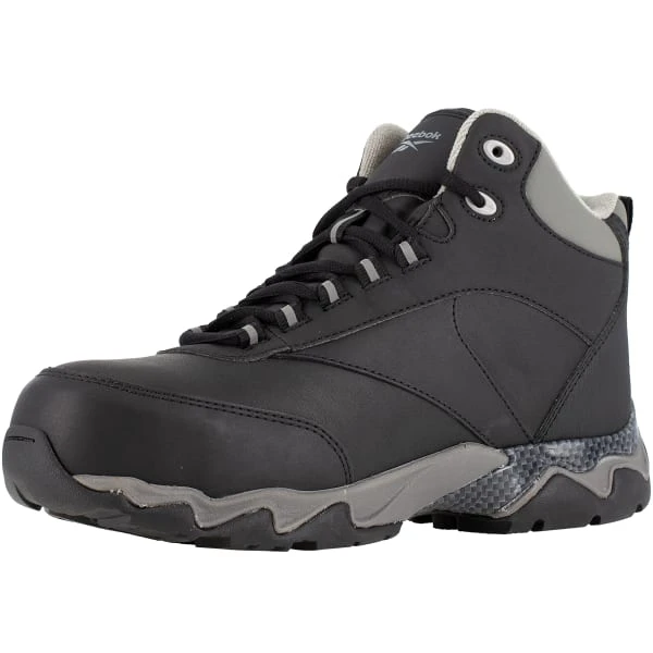 REEBOK WORK Men's Beamer Composite Toe Waterproof Athletic Hiker, Black/Grey 4 REEBOK WORK Men's Beamer Composite Toe Waterproof Athletic Hiker, Black/Grey - Image 4