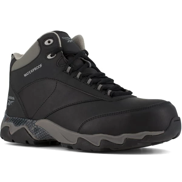 REEBOK WORK Men's Beamer Composite Toe Waterproof Athletic Hiker, Black/Grey 1 REEBOK WORK Men's Beamer Composite Toe Waterproof Athletic Hiker, Black/Grey
