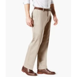 DOCKERS Men's Classic Fit Signature Khaki 2.0 Flat-Front Stretch Crease Pants -Iron Stride Men Shop 2055211 205 alt2