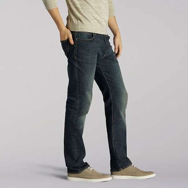 LEE Men's Extreme Motion Straight Fit Tapered Leg Jeans 2 LEE Men's Extreme Motion Straight Fit Tapered Leg Jeans - Image 2