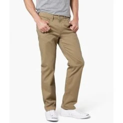 DOCKERS Men's Straight Cut 2.0 All Seasons Khaki Tech Pants -Iron Stride Men Shop 2060702 205 alt2