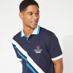 NAUTICA Men's NavTech Sash Polo 8 NAUTICA Men's NavTech Sash Polo -Iron Stride Men Shop 2069280 402 alt3