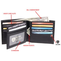 DOCKERS Men's Rfid Blocking Hipster Duplex Bifold Wallet -Iron Stride Men Shop 2069824 001 alt3