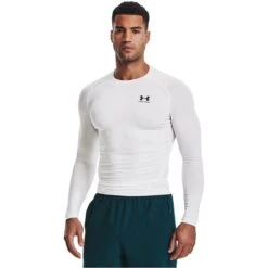 UNDER ARMOUR Men's HeatGear Armour Long Sleeve Shirt 8 UNDER ARMOUR Men's HeatGear Armour Long Sleeve Shirt -Iron Stride Men Shop 2072786 101 alt2