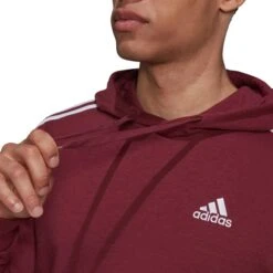 ADIDAS Men's Essentials 3-Stripe Pullover Hoodie 10 ADIDAS Men's Essentials 3-Stripe Pullover Hoodie -Iron Stride Men Shop 2074500 602 alt4