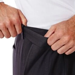 HAGGAR Men's E-CLO Stria Dress Pant -Iron Stride Men Shop 2076210 003 alt3