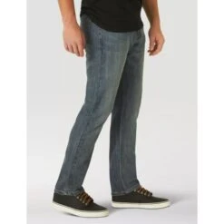 WRANGLER Men's Athletic Fit Jeans -Iron Stride Men Shop 2076457 401 alt2