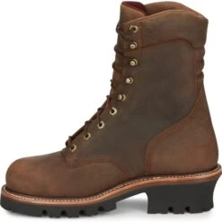 CHIPPEWA Men's Arador Steel Toe 9" Work Boots, Extra Wide (EEE) -Iron Stride Men Shop 2076717 205 alt2