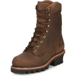 CHIPPEWA Men's Arador Steel Toe 9" Work Boots, Extra Wide (EEE) -Iron Stride Men Shop 2076717 205 alt3