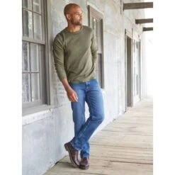 LEE Men's Regular Straight Leg Jeans -Iron Stride Men Shop 2078174 401 alt4