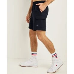 CHAMPION Men's 8" Fleece Cargo Shorts -Iron Stride Men Shop 2078666 402 alt2