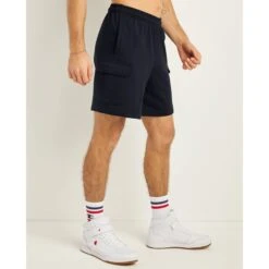 CHAMPION Men's 8" Fleece Cargo Shorts -Iron Stride Men Shop 2078666 402 alt3