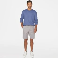 IZOD Saltwater Flat Front Stretch 9.5" Shorts -Iron Stride Men Shop 2079116 004 alt3