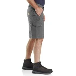 CARHARTT Men's Rugged Flex Relaxed Fit Cargo Work Shorts -Iron Stride Men Shop 2079246 004 alt4