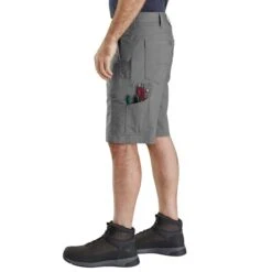 CARHARTT Men's Rugged Flex Relaxed Fit Cargo Work Shorts -Iron Stride Men Shop 2079246 004 alt7