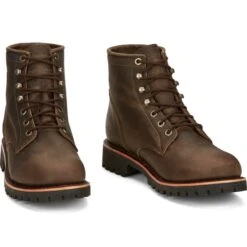 CHIPPEWA Men's Classic 2.0 Soft Toe Non-Insulated Unlined Work Boots, Wide Width (EE) -Iron Stride Men Shop 2080413 201 alt4