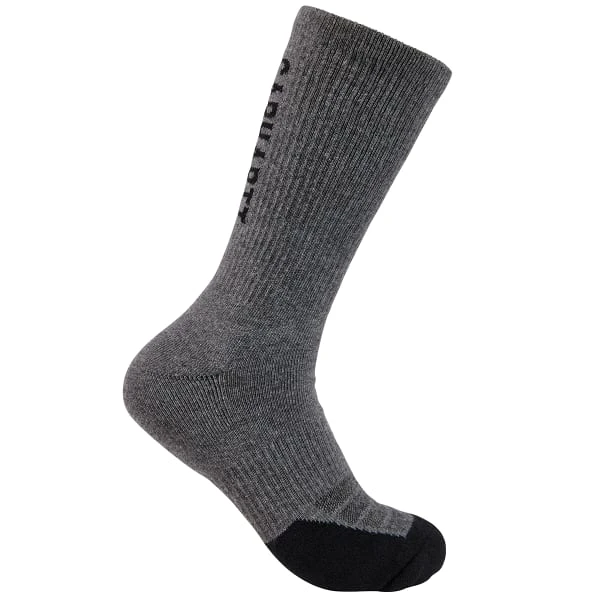 CARHARTT Men's Force Midweight Crew Sock, 3 Pack 1 CARHARTT Men's Force Midweight Crew Sock, 3 Pack