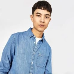 JACK WILLS Men's Calbourne Long-Sleeve Shirt -Iron Stride Men Shop 2081112 408 alt2