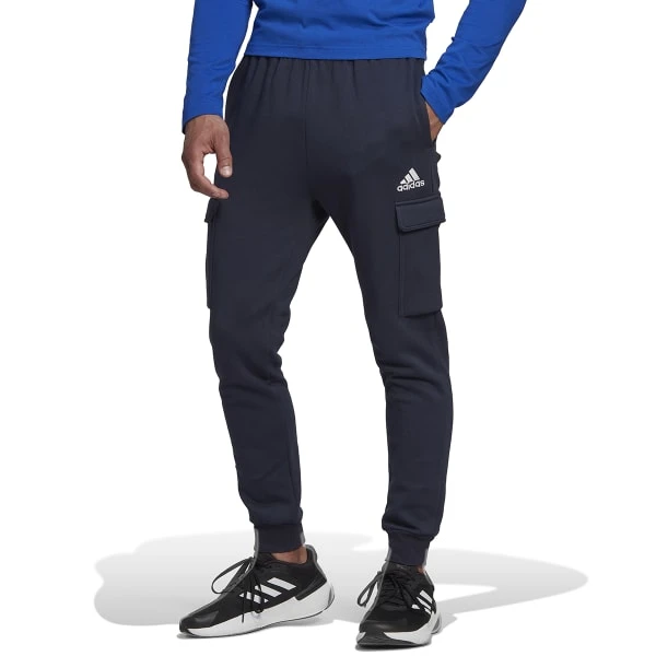 ADIDAS Men's Essentials Fleece Tapered Cargo Pants 2 ADIDAS Men's Essentials Fleece Tapered Cargo Pants - Image 2