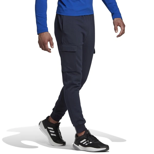 ADIDAS Men's Essentials Fleece Tapered Cargo Pants 4 ADIDAS Men's Essentials Fleece Tapered Cargo Pants - Image 4