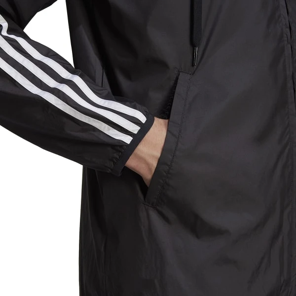 ADIDAS Men's Primegreen Essentials 3-Stripes Windbreaker 6 ADIDAS Men's Primegreen Essentials 3-Stripes Windbreaker - Image 6