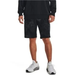 UNDER ARMOUR Men's UA Rival Fleece Dye Shorts -Iron Stride Men Shop 2082222 001 alt2