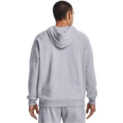 UNDER ARMOUR Men's UA Rival Fleece 1/2-Zip Hoodie -Iron Stride Men Shop 2082224 002 alt3