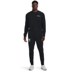 UNDER ARMOUR Men's UA Rival Terry Logo Crew 11 UNDER ARMOUR Men's UA Rival Terry Logo Crew -Iron Stride Men Shop 2082231 001 alt5