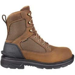 CARHARTT Men's Ironwood Waterproof 8" Alloy Toe Work Boots, Wide -Iron Stride Men Shop 2082707 201 alt1