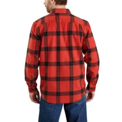 CARHARTT Men's Loose Fit Heavyweight Long-Sleeve Flannel -Iron Stride Men Shop 2082837 601 alt2