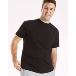 HANES Men's Ultimate Comfort Fit Stretch Crewneck Undershirts, 4 Pack -Iron Stride Men Shop 2082845 001 alt7
