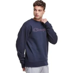 CHAMPION Men's Powerblend Fleece Crew 7 CHAMPION Men's Powerblend Fleece Crew -Iron Stride Men Shop 2083319 402 alt3