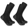 CARHARTT Men's Midweight Synthetic-Wool Blend Crew Sock, 2 Pack