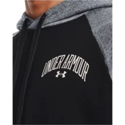 UNDER ARMOUR Men's UA Rival Fleece Wordmark Colorblock Hoodie 8 UNDER ARMOUR Men's UA Rival Fleece Wordmark Colorblock Hoodie -Iron Stride Men Shop 2083772 001 alt3