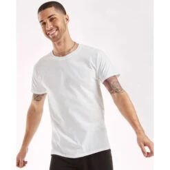 HANES Ultimate Men’s ComfortSoft FreshIQ Crewneck Tees, 6-Pack Extended Size -Iron Stride Men Shop 2084168 101 alt4