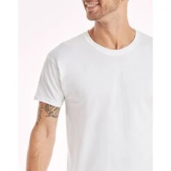 HANES Ultimate Men’s ComfortSoft FreshIQ Crewneck Tees, 6-Pack Extended Size -Iron Stride Men Shop 2084168 101 alt7