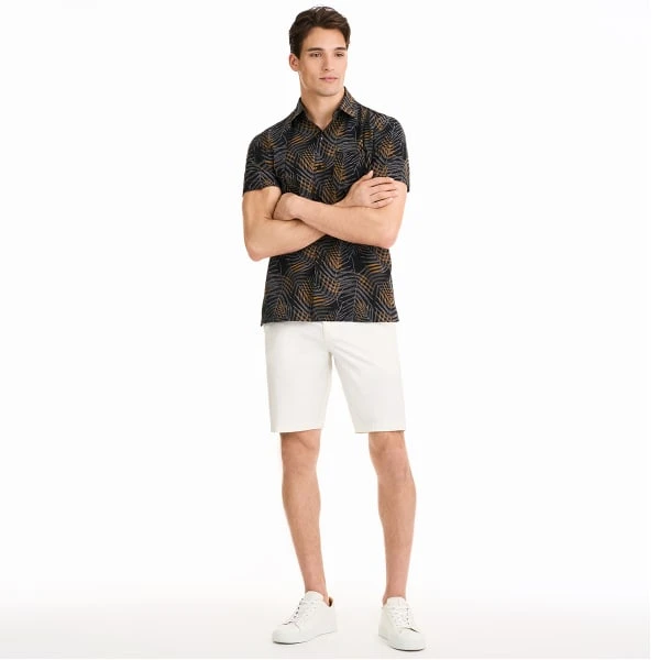 VAN HEUSEN Men's Weekend Woven Short-Sleeve Shirt 5 VAN HEUSEN Men's Weekend Woven Short-Sleeve Shirt - Image 5
