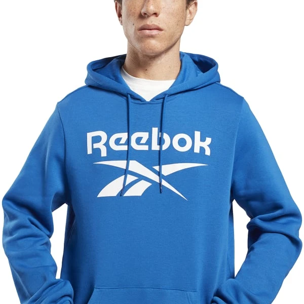 REEBOK Men's Identity Fleece Stacked Logo Pullover Hoodie 4 REEBOK Men's Identity Fleece Stacked Logo Pullover Hoodie - Image 4