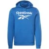 REEBOK Men's Identity Fleece Stacked Logo Pullover Hoodie